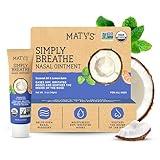 Matys Simply Breathe Nasal Ointment – Dry Nose Relief – Soothes Sore Noses from Air Travel, Dry Climates, CPAP Use & More –Natural Saline Alternative for Adults & Kids – 0.5 oz