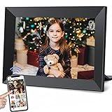 Frameo 10.1 Inch WiFi Digital Picture Frame with 1280 * 800P IPS Touch Screen HD Disply,Video Clips and Slide Show,Auto-Rotate, Wall Mountable,Send Photos Instantly from Anywhere with via Frameo APP