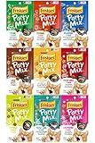 Friskies Party Mix Crunch Variety Pack (9 Flavors) - Wild West, Morning Munch, Mixed Grill, Picnic, Beachside, Cheezy Craze, Original, California Dreamin', and Meow Luau