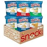 Ruffles Potato Chips Variety Pack, 40 Count