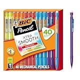 BIC Xtra Smooth Mechanical Pencil, 0.7 mm Medium Point, Refillable and Retractable, 40-Count Pack