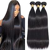 10A Straight Hair Bundles Brazilian 18 20 22 Inch 100% Unprocessed Virgin Hair Straight Weave Bundles Human Hair 3 Bundles Deals