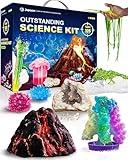 Japace STEM Science Experiment Kits for Kids - Science Learning Toy Gifts for Boys and Girls, 4-in-1 Projects: Earth Science, Chemistry Lab, Magic Tricks, and Physics, with 105 Hands-on Activities