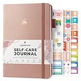 Clever Fox Self-Care Journal – Daily Reflection Notebook – Mental Health & Personal Development Planner, Meditation & Mood Log, A5 (Rose Gold)