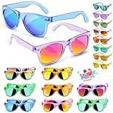 Kids Sunglasses Party Favors - Boys Girls Valentines Day Gifts, Neon Sunglasses with UV 400 Protection for Kids Classroom Favors Birthday Goodie Bags Stuffers - 16 Packs