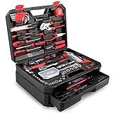 KingTool 325 Piece Home Repair Tool Kit, General Home/Auto Repair Tool Set, Toolbox Storage Case with Drawer, General Household Tool Kit - Perfect for Homeowner, Diyer, Handyman