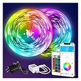 DAYBETTER LED Strip Lights 130ft Lights Strip for Bedroom, Desk, Indoor Room Bedroom Brithday Gifts RGB Decor with Remote and 24V Power Supply