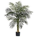 Nearly Natural 4ft Golden Cane Palm Artificial Tree