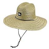 Quiksilver mens Pierside Straw Lifeguard Beach Sun Hat, Natural/Black, Large-X-Large US