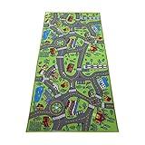 Kids Rug Carpet Playmat City Life Learn Have Fun Safe, Children's Educational, Road Traffic System, Multi Color Activity Centerpiece Play Mat! for Playing with Cars for Bedroom Playroom