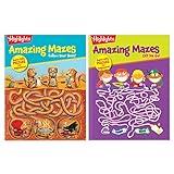 Highlights Amazing Mazes Beginner Maze Books for Kids Ages 3-6, 144 Pages, 2-Pack of Activity Books for Kids, Screen Free Fun and Challenging Mazes for Kids