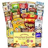 Korean Snack Box Variety Pack - 46 Count Snacks Individual Wrapped Gift Care Package Bundle Sampler Tiktok Asian Challenge Assortment Mix Candy Chips Cookies Ramen Gummy Treats for Kids Children