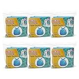 Nuby Diaper Disposal Bags for Baby - (6-Pack) 50 Count Disposable Bags - Fresh Baby Powder Scent - Blue