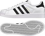 adidas Originals mens Superstar Sneaker, White/Black/White, 10 US