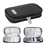 YOUSHARES Insulin Cooler Travel Case, Refrigerated Cooler Travel Case with 2 TSA Approved Ice Pack