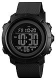 OLAZONE Big Boys Digital Watch Sports Teen Waterproof Military Back Light Watch for Teenagers Boys Ages 11-18 Black 1426S