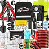 AUTODECO Roadside Car Emergency Kit - 136Pcs Premium Heavy Duty Car Safety Kit Emergency Kits for car