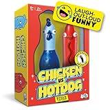 Big Potato Chicken vs Hotdog: The Ultimate Challenge Party Game for Flipping-Fun Families, Board Game for Game Nights