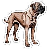 Mastiff Sticker Decal Vinyl Small Waterproof for Water Bottle Mug Passport Book Scrapbook Notebook Laptop Tumbler Skateboard Computer Phone Size Funny Gift Car Stickers ID44990