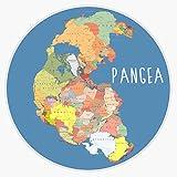 Magnet Pangea Map Viny Magnetic Bumper Sticker 5"