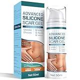 Advanced Scar Cream, Silicone Scar Gel, Treats Old and New Scars, Reduces the Appearance of Scars from, Body, Face, Stretch Marks, Surgical Scar, Keloids, Acne, Burns and More, 1.7 oz