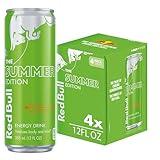 Red Bull Summer Edition Energy Drink, Curuba Elderflower, with 114mg Caffeine plus Taurine & B Vitamins, 12 Fl Oz, Pack of 4 Cans