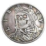 1942 USA Peace Goddess Liberty Punk Skull Retro HOBO Art Coin Souvenir Replica for Collection Party Gifts