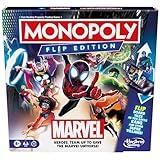 Monopoly Flip Edition: Marvel Board Game | Ages 8 and Up | 2 to 4 Players | Family Board Games for Kids, Teens, and Adults