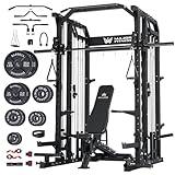Major Fitness Drone2 Machine – All-in-One Home Gym Squat Rack with Weight Bar, Dual LAT Pull-Down Systems & Cable Crossover Machine for Full-Body Workouts