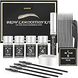 SUNSENT Eyebrow Lamination Kit, DIY Lift Styling for Fuller and Messy Eyebrows, Lasting 8 Weeks, Suitable for Salon, Home Use (Set F)