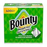 Bounty Paper Napkins, White, 400 Count