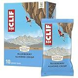 CLIF BAR - Blueberry Almond Crisp - Made with Organic Oats - 11g Protein - Non-GMO - Plant Based - Energy Bars - 2.4 oz. (10 Pack)