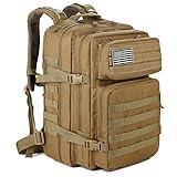 QT&QY 45L Military Tactical Backpacks Molle Army Assault Pack 3 Day Bug Out Bag Hiking Treeking Rucksack