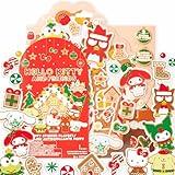 Hello Kitty and Friends Holiday Puffy Sticker Playset, Includes Over 30 Hello Kitty Stickers, 2 Sticker Play Scenes, Reusable Stickers for Kids, Sanrio Stuff, Reusable Sticker Book, Travel Toys