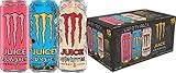 Monster Energy Juice Monster Variety Pack, Pipeline Punch, Mango Loco, Pacific Punch, Energy+Juice, Energy Drink, 16 Ounce (Pack of 15)