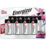 Energizer MAX D Batteries (8 Pack), D Cell Alkaline Batteries