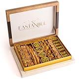 Eastanbul Baklava 1.1lb, Baklava Gift Box, Baklava Pastry, Middle Eastern Sweets Gift Box, Premium Gourmet Desserts, Baklava Pistachio & Cashew Rich Arabic & Turkish Baklava