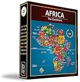 Africa Jigsaw Puzzle - Map of Africa - Black History - Board Games - Jigsaw Puzzles - 100 Piece Puzzles - Continent Puzzle - Geography Puzzle - South Africa | Egypt | Nigeria | Ethiopia | Kenya