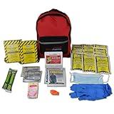 Ready America 70280 72 Hour Emergency Kit, 2-Person, 3-Day Backpack, Includes First Aid Kit, Survival Blanket, Portable Preparedness Go-Bag for Camping, Car, Earthquake, Travel, Hiking, and Hunting, Red