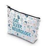 WCGXKO Neurology Gift Neurologist Gift Eat Sleep Neurology Zipper Pouch Makeup Bag (SLEEP .NEUROLOGY)