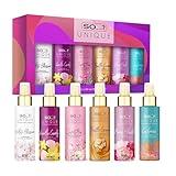 So…? Unique Body Mist Set - Perfumes for Women with Fresh, Floral, Sweet Scents - 6 Hour Wear Body Spray for Women - Travel Size Gift Set - 6 pcs