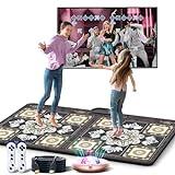 HAPHOM TIK-Tok Dance Mat Game for TV, Christmas Colors Wireless Plug and Play Wrinkle-Free & Non-Slip Electronic Dance Mats, Exercise Dance Pad with Camera for Kids and Adults, Boys & Girls Gifts Toy