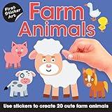 First Sticker Art: Farm Animals: Color By Stickers for Kids, Make 20 Pictures! (Perfect Christmas Gift, Stocking Stuffer for Ages 3+)