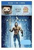 Aquaman Limited Edition (Blu-Ray+DVD+Digital) with Arthur Curry Funko POP! Pocket Keychain