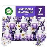 Air Wick Plug in Scented Oil Refill, 7 ct, Lavender & CHAMOMILE, Air Freshener, Essential Oils
