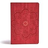 CSB Essential Teen Study Bible, Red Flower Cork LeatherTouch, Devotionals, Study Tools, Red Letter, Presentation Page, Full-Color Maps, Easy-to-Read Bible Serif Type