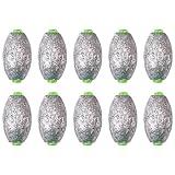 MAFIMOEA 10-25 pcs Egg Weights kit Split Shot Fishing Weights Assorted Set Removable Fishing Weights Salter Freshwater Drop Shot Weights Tackle