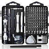 SHOWPIN 122 in 1 Precision Computer Screwdriver Kit, Laptop Screwdriver Sets with 101 Magnetic Drill Bits, Electronics Tool Kit Compatible for Tablet, PC, iPhone, PS4 Repair