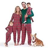 Gerber Baby Women's 2-Piece Holiday Family Matching Pajamas, Red Stewart Plaid, Medium