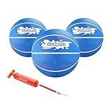 GoSports Swimming Pool Basketballs 3 Pack - Great for Floating Water Basketball Hoops, Choose Red or Blue Pool Basketballs